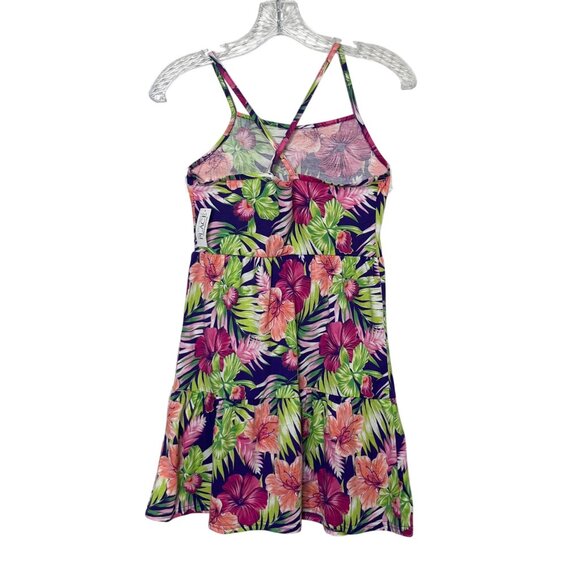 Girls Tropical Floral Print Sleeveless Dress L/G 10/12 By The Childrens Place - Picture 2 of 8